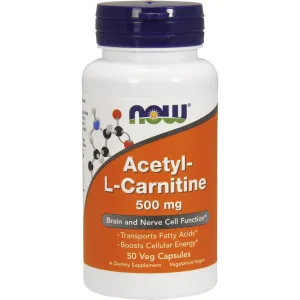 Acetyl-L Carnitine 500 mg 50 vcaps by NOW