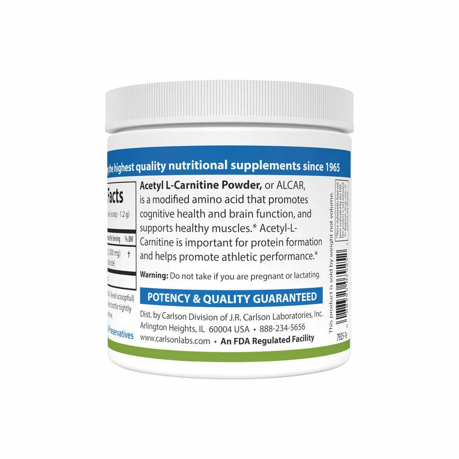 Acetyl L-Carnitine Powder 100 g by Carlson Labs