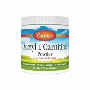 Acetyl L-Carnitine Powder 100 g by Carlson Labs