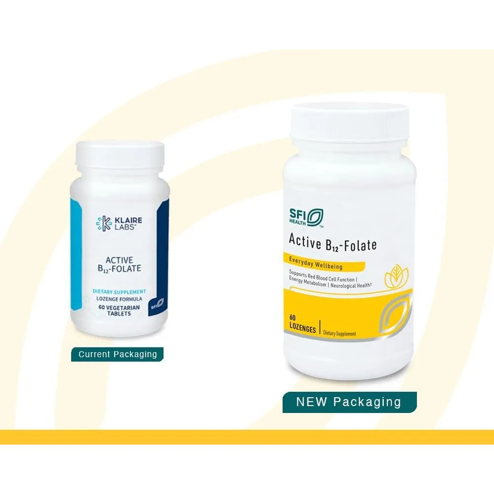 Active B12-Folate 60 Tabs by Klaire Labs/SFI Health