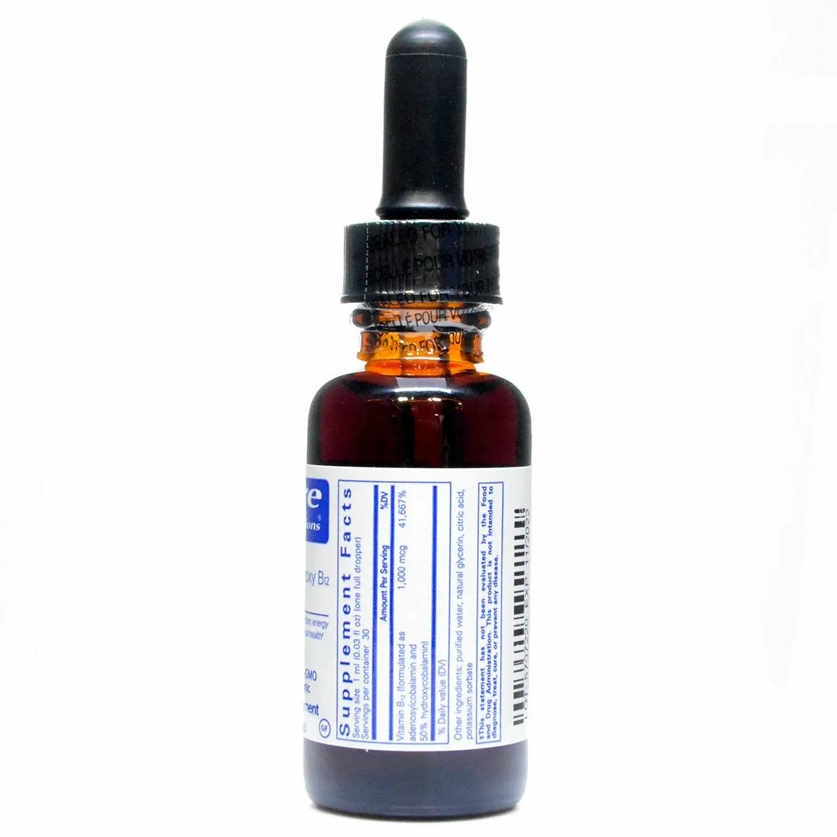 Adenosyl/Hydroxy B12 liquid 1 fl oz by Pure Encapsulations