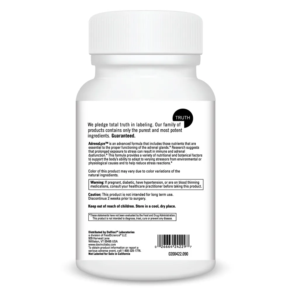 AdrenaLyze 90 caps by Davinci Labs
