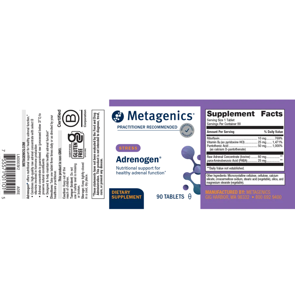Adrenogen 90 Tablets by Metagenics