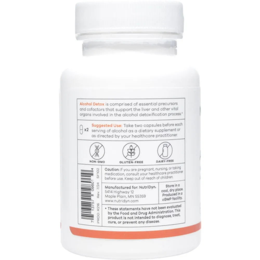 Alcohol Detox 60 caps by Nutri-Dyn