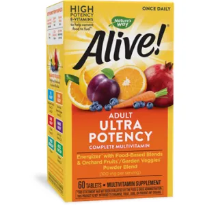Alive! Adult Ultra Potency Complete Multivitamin 60 tabs by Nature's Way