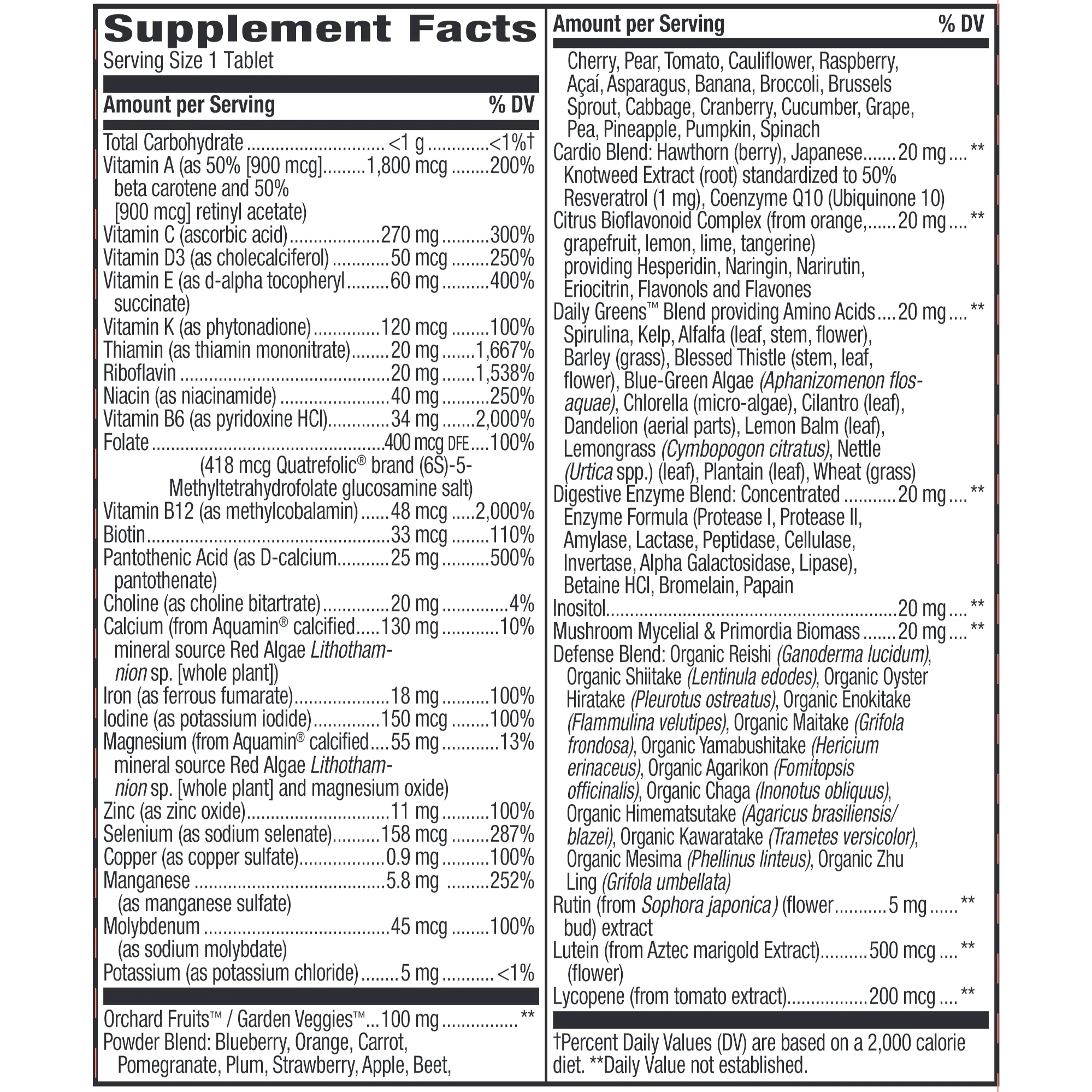 Alive! Adult Ultra Potency Complete Multivitamin 60 tabs by Nature's Way