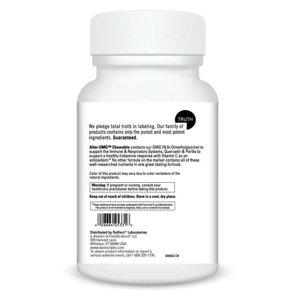 Aller-DMG Chewable Orange 120 chews by Davinci Labs