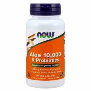 Aloe 10.000 & Probiotics 60 vegcaps By Now