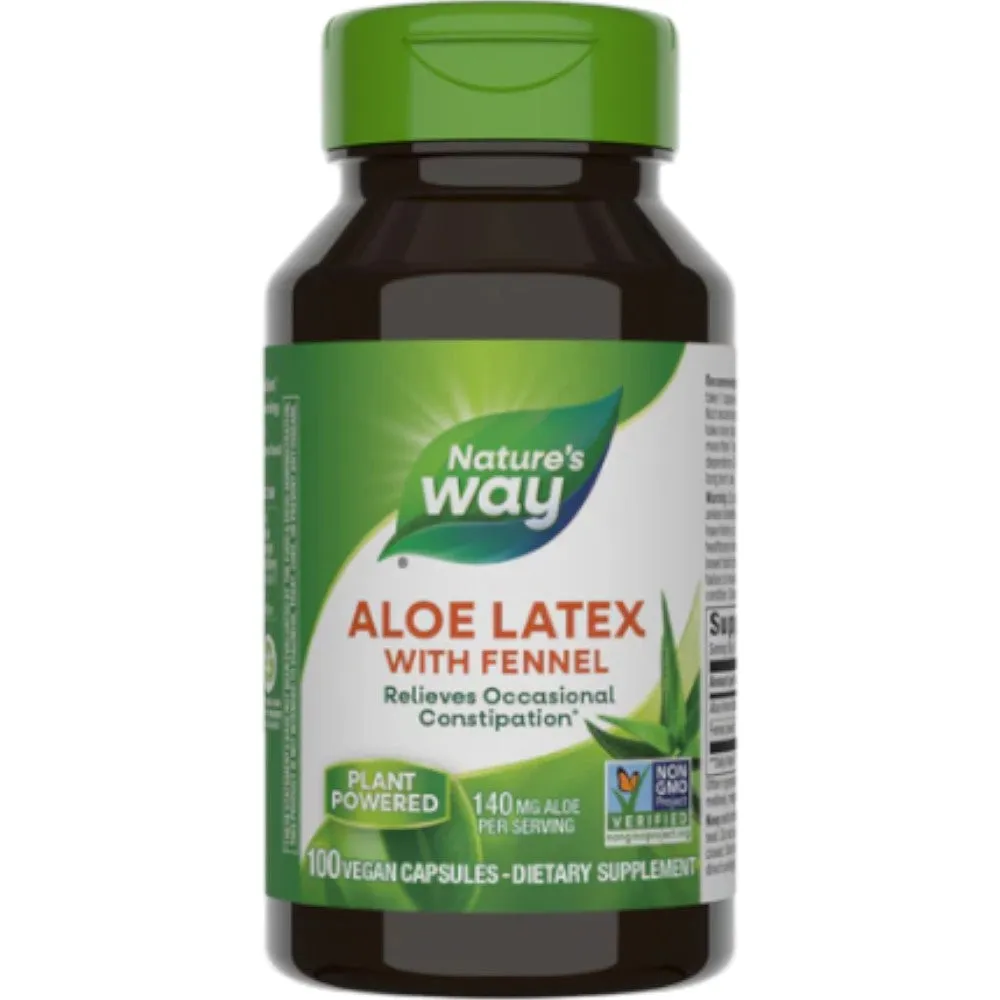 Aloe Latex with Fennel 100 caps by Nature's Way