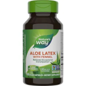 Aloe Latex with Fennel 100 caps by Nature's Way