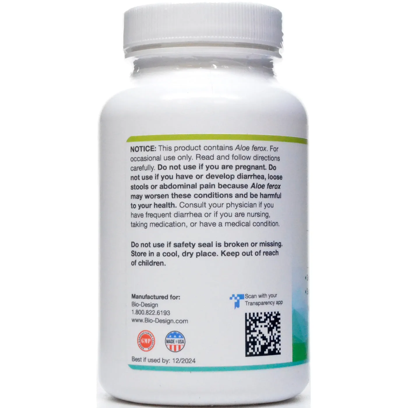 Aloe Lax 225 mg 180 gels by Biodesign