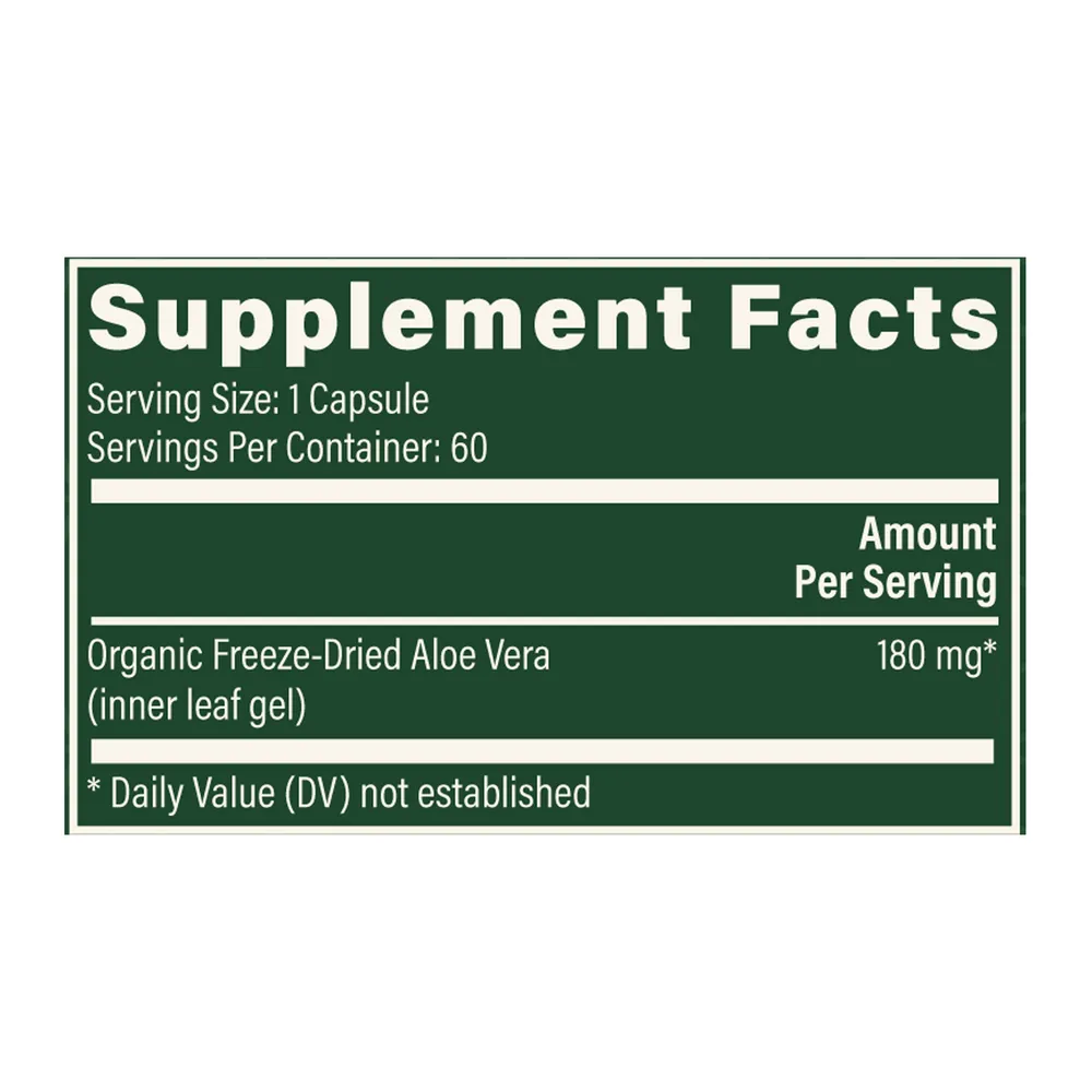 Aloe Vera 60 caps by Global Healing