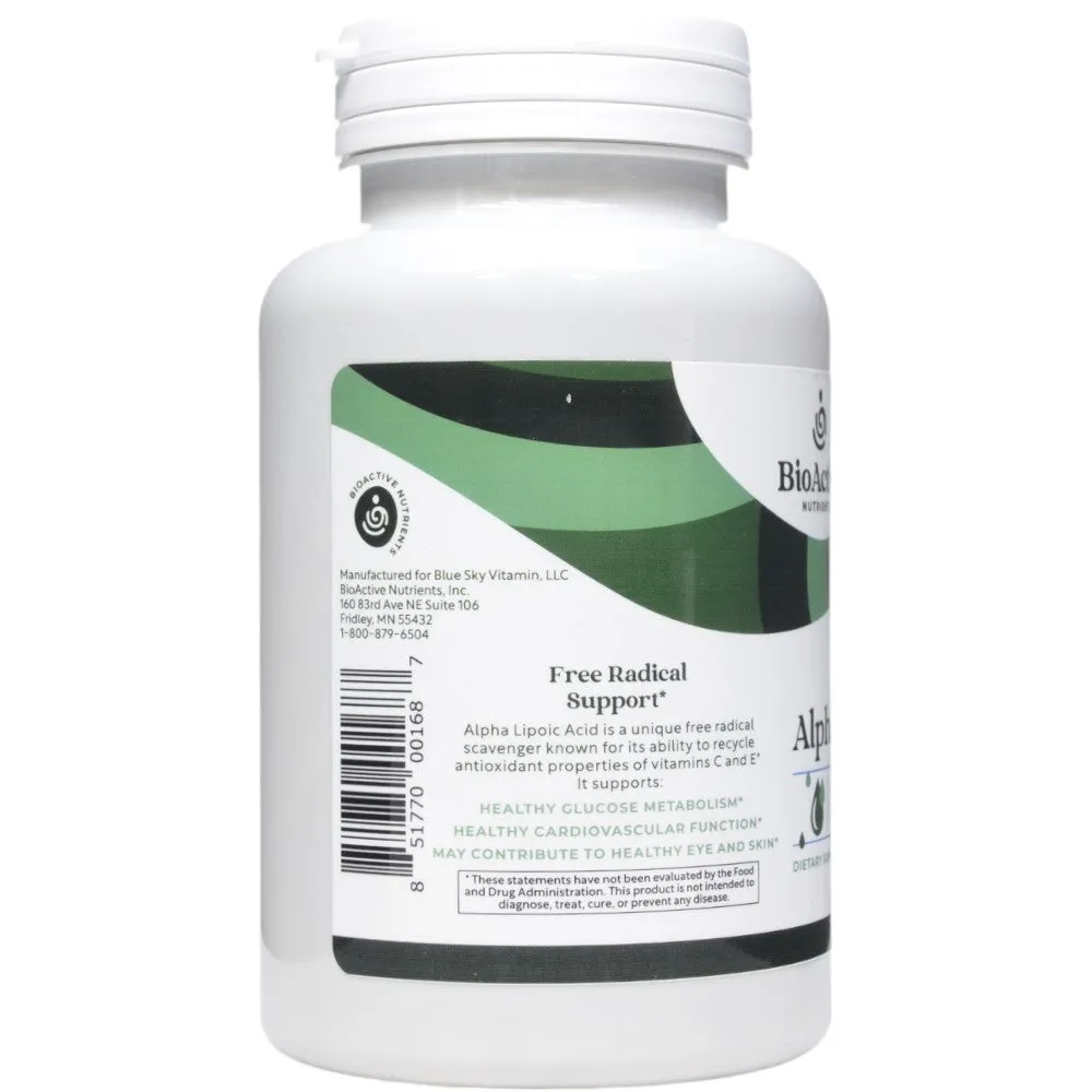 Alpha Lipoic Acid 250 mg 120 caps by BioActive Nutrients