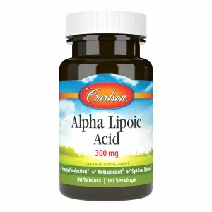 Alpha Lipoic Acid 300 mg 90 tabs by Carlson Labs