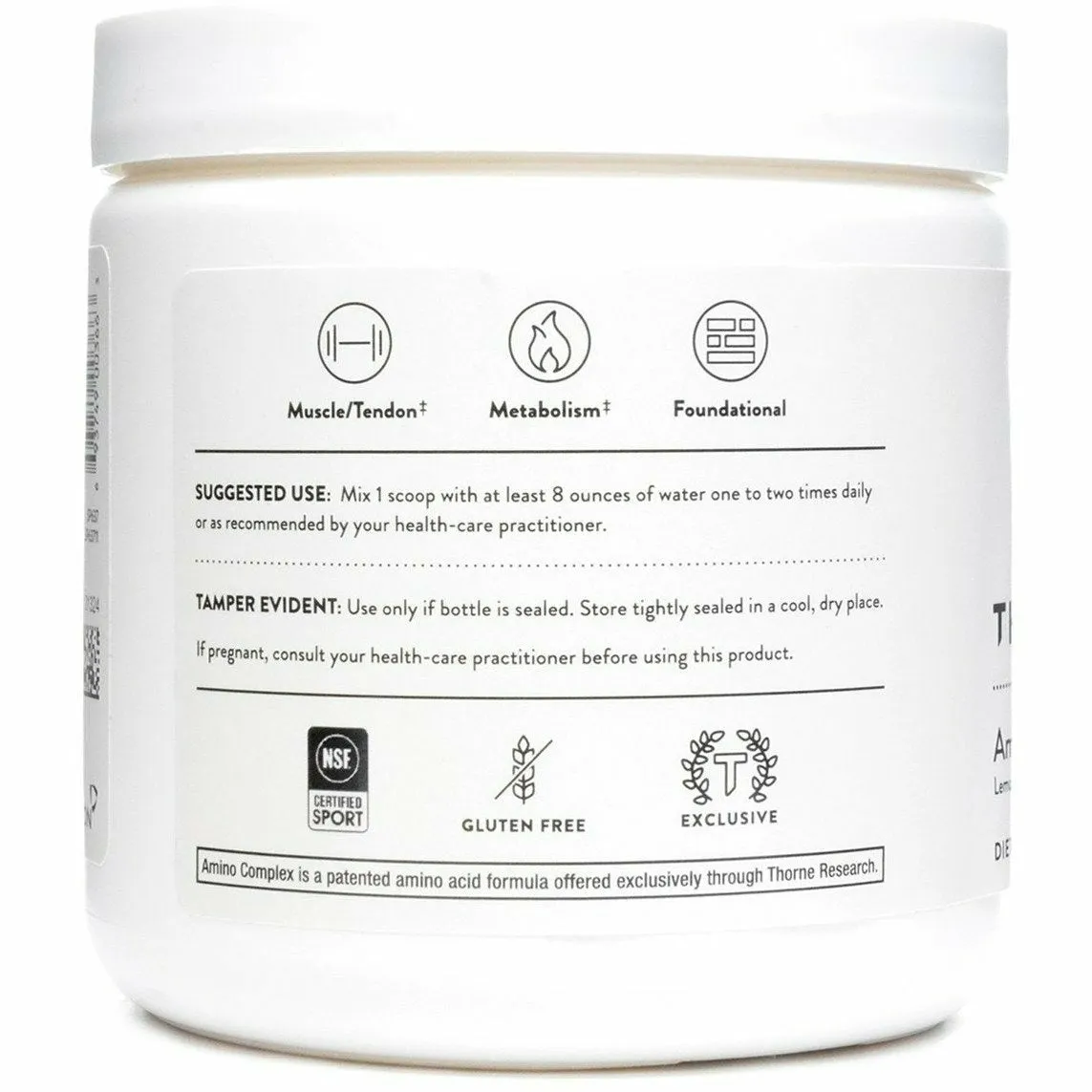 Amino Complex Powder: Lemon NSF 8.1 oz by Thorne Research