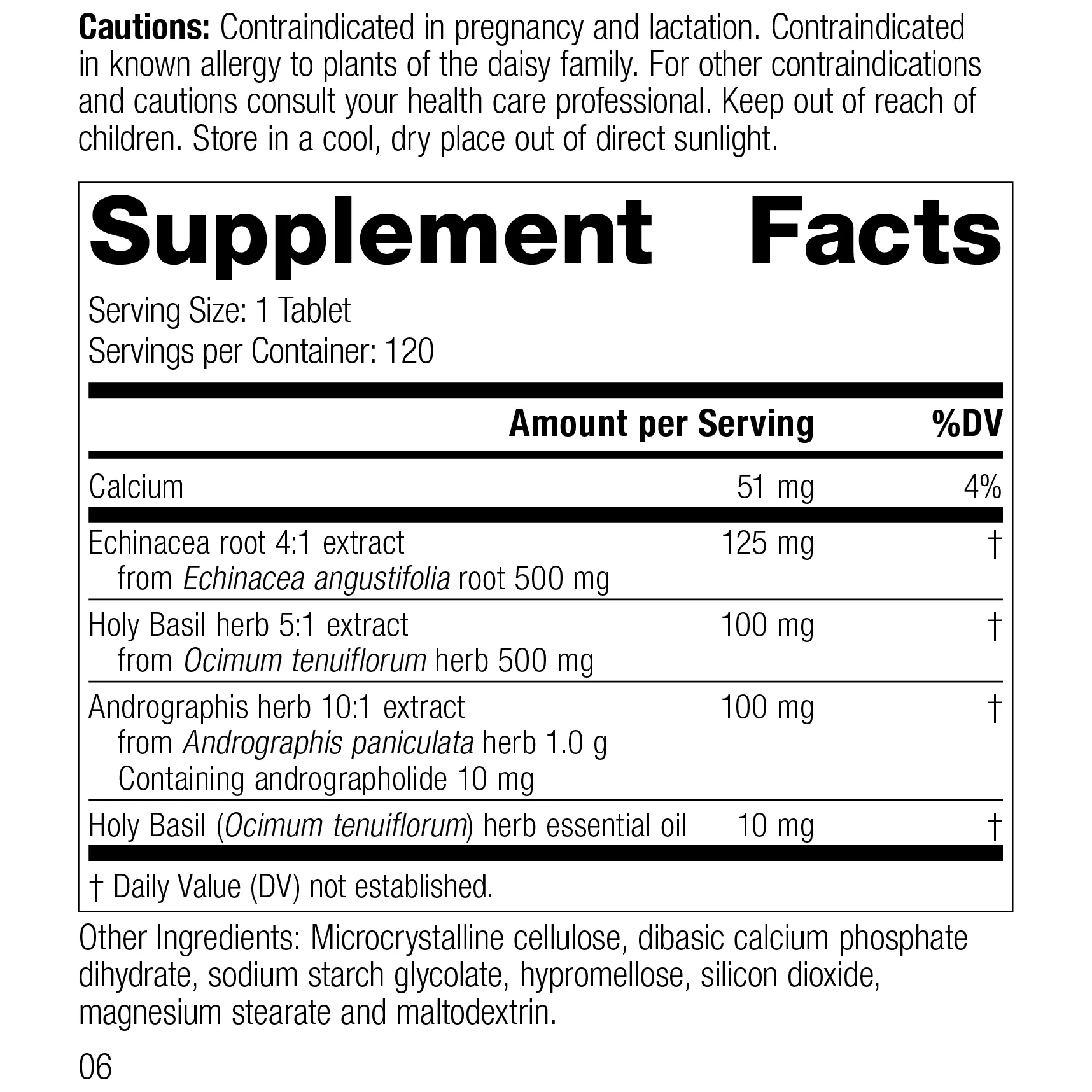 Andrographis Complex. 120 Tablets