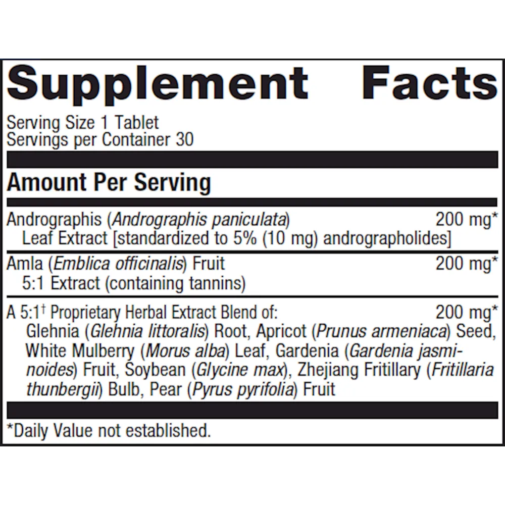 Andrographis Plus 30 tablets by Metagenics