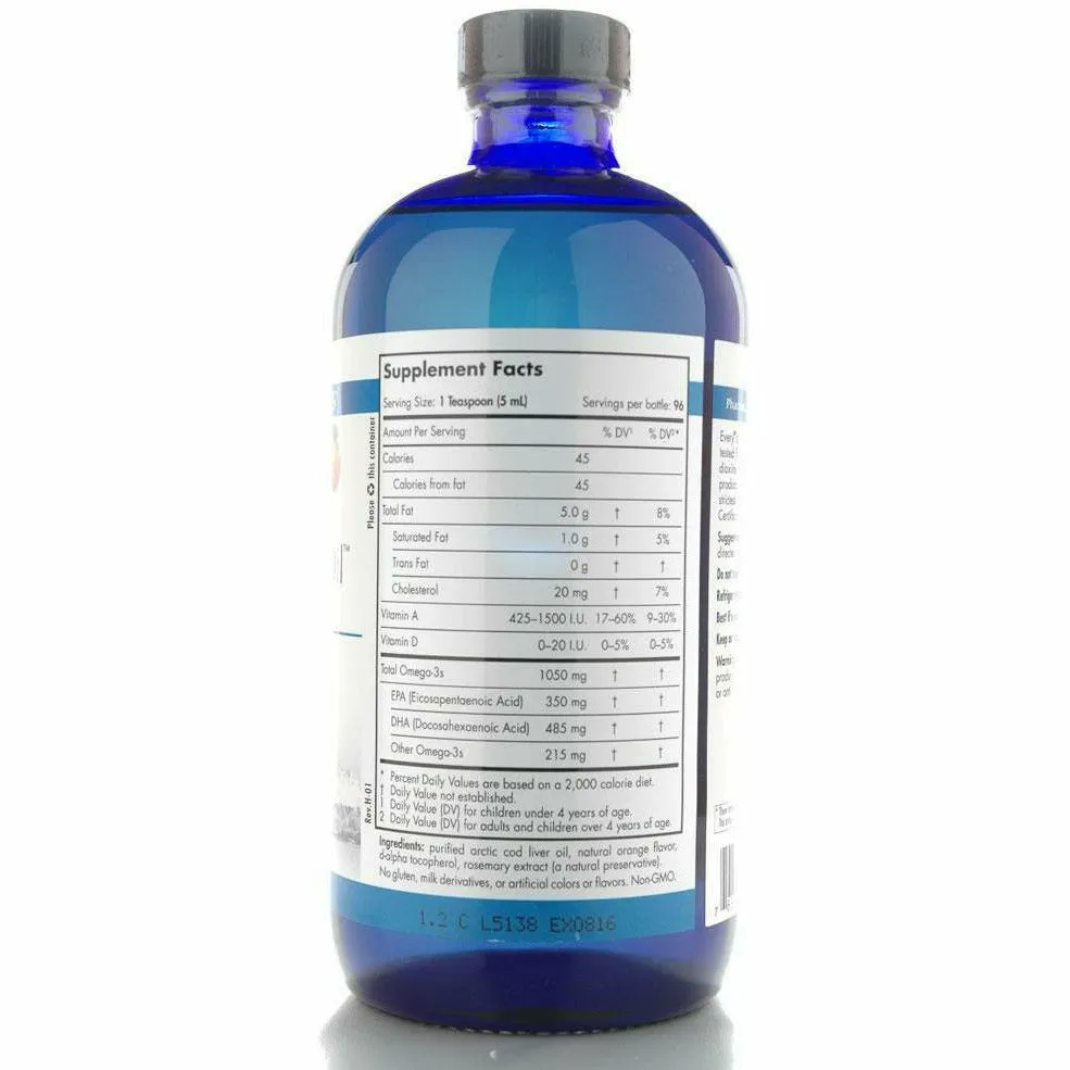 Arctic Cod Liver Oil Orange 16 oz by Nordic Naturals
