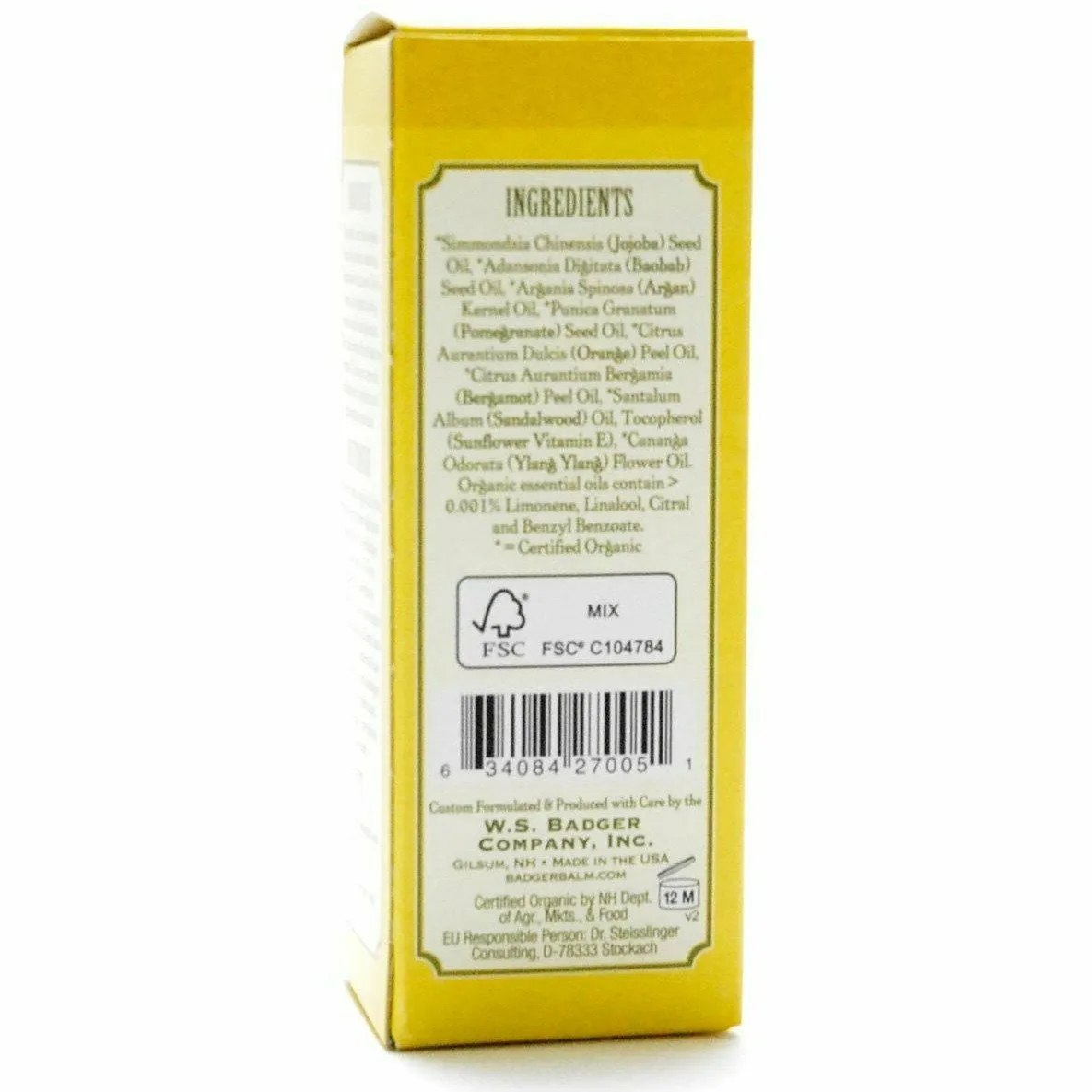 Argan Face Oil 1 fl oz by W.S. Badger Company