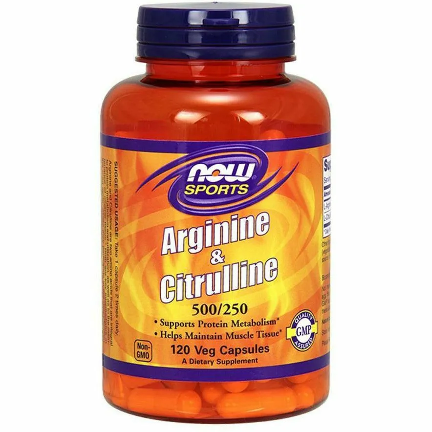 Arginine & Citrulline 120 caps by NOW