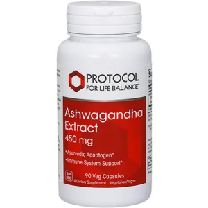 Ashwagandha Extract 450 mg 90 vcaps by Protocol For Life Balance
