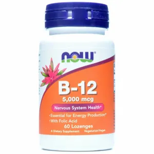 B-12 5000 mcg 60 loz by NOW