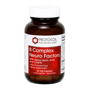 B Complex Neuro Factors 60 vcaps by Protocol For Life Balance