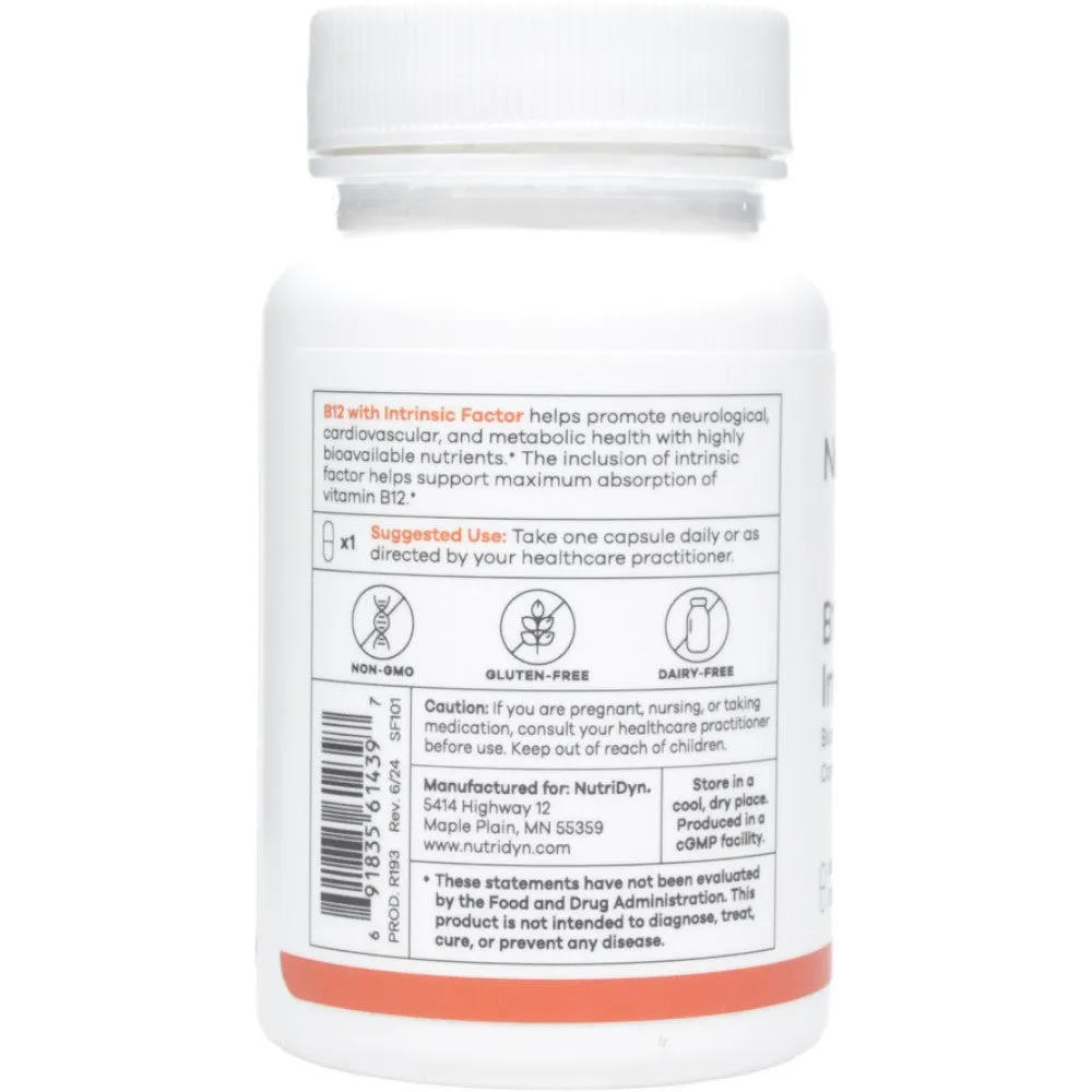 B12 with Intrinsic Factor 60 caps by Nutri-Dyn