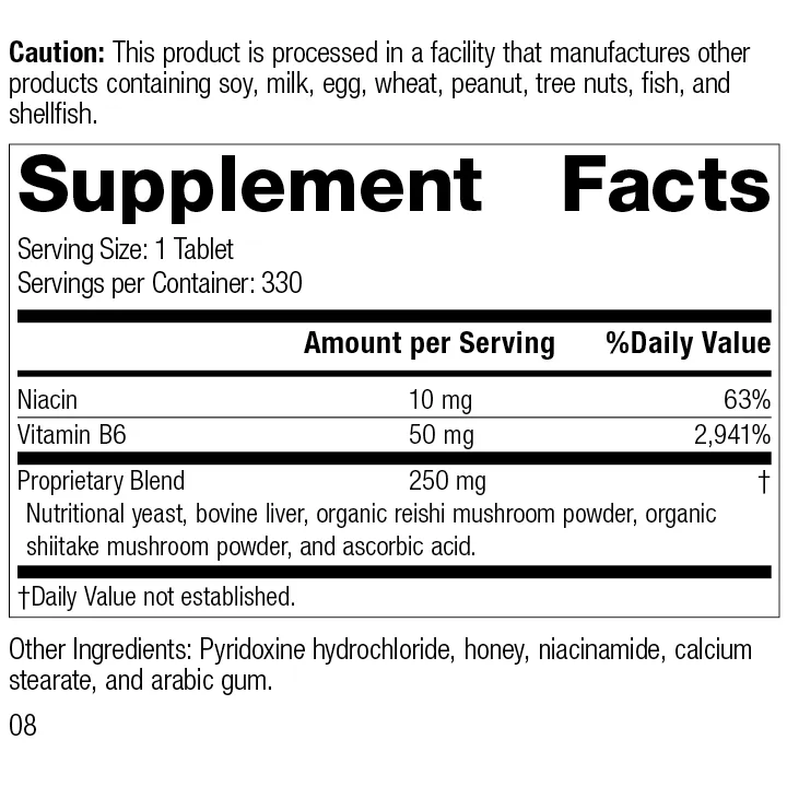 B6-Niacinamide. 330 Tablets