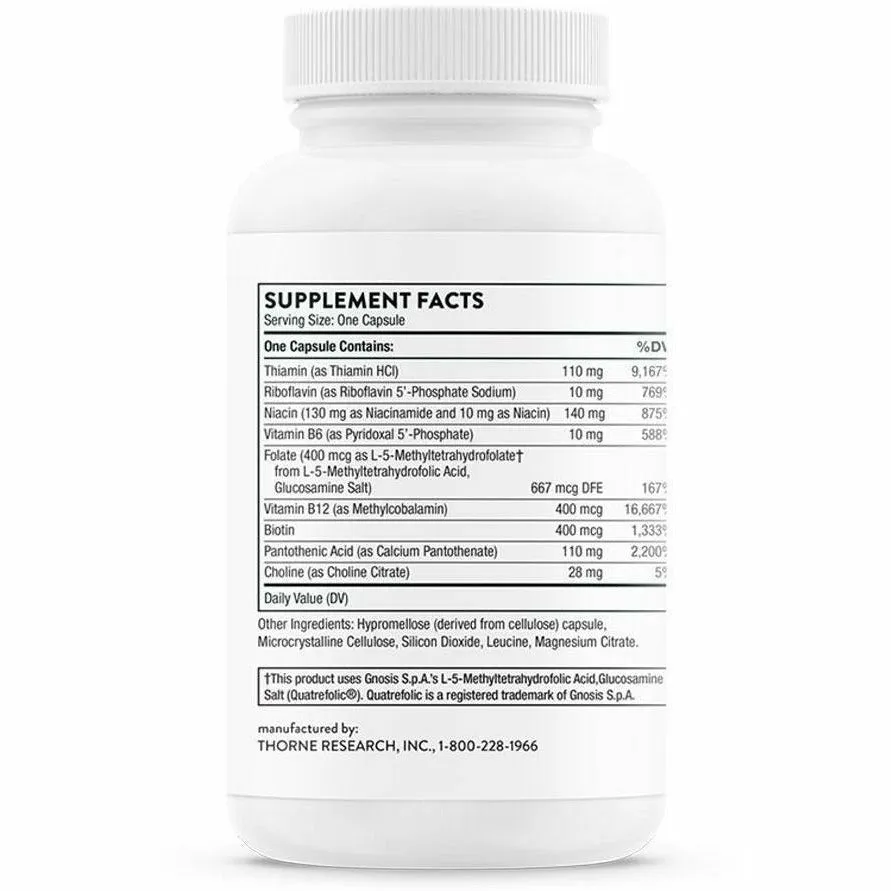 Basic B Complex 60 Vegetarian Capsules by Thorne Research