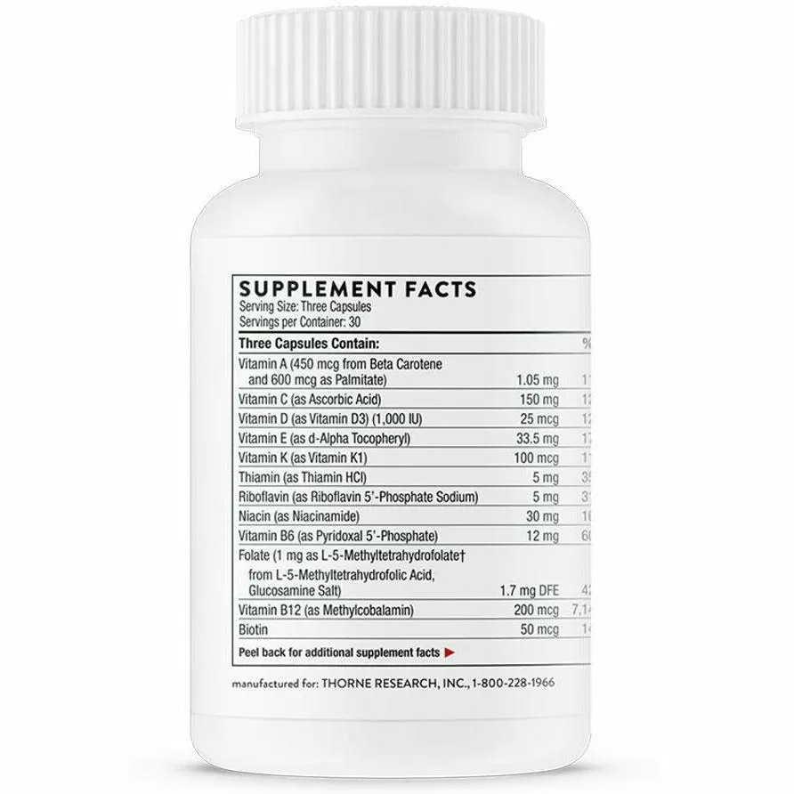 Basic Prenatal 90 Vegetarian Capsules by Thorne Research