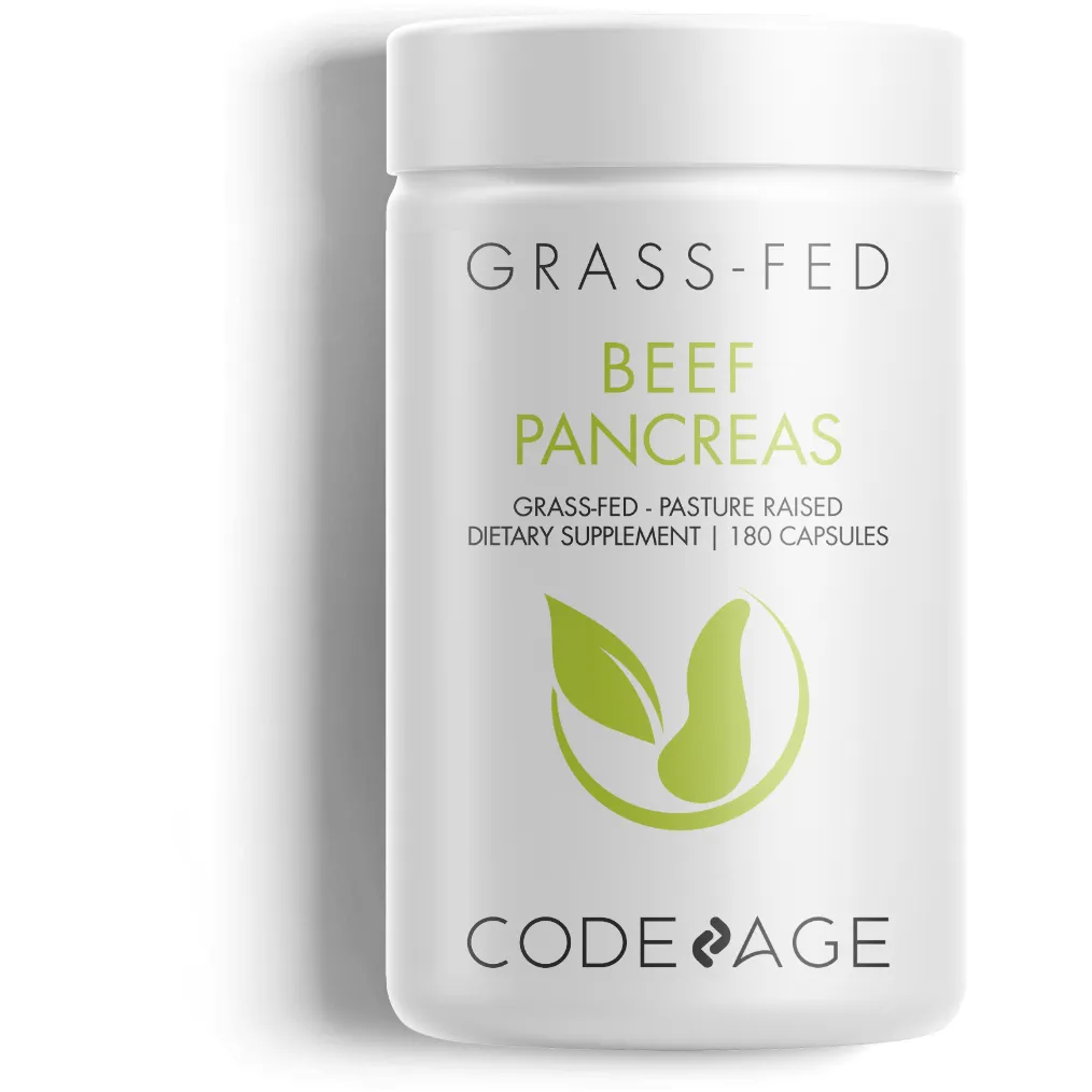 Beef Pancreas 180 caps by CodeAge