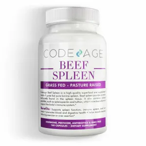 Beef Spleen 180 caps by CodeAge