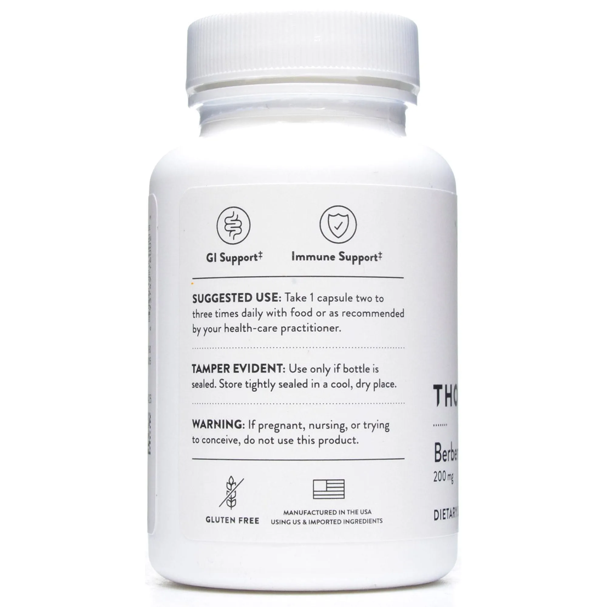 Berberine 200 mg 60 Vegetarian Capsules by Thorne Research