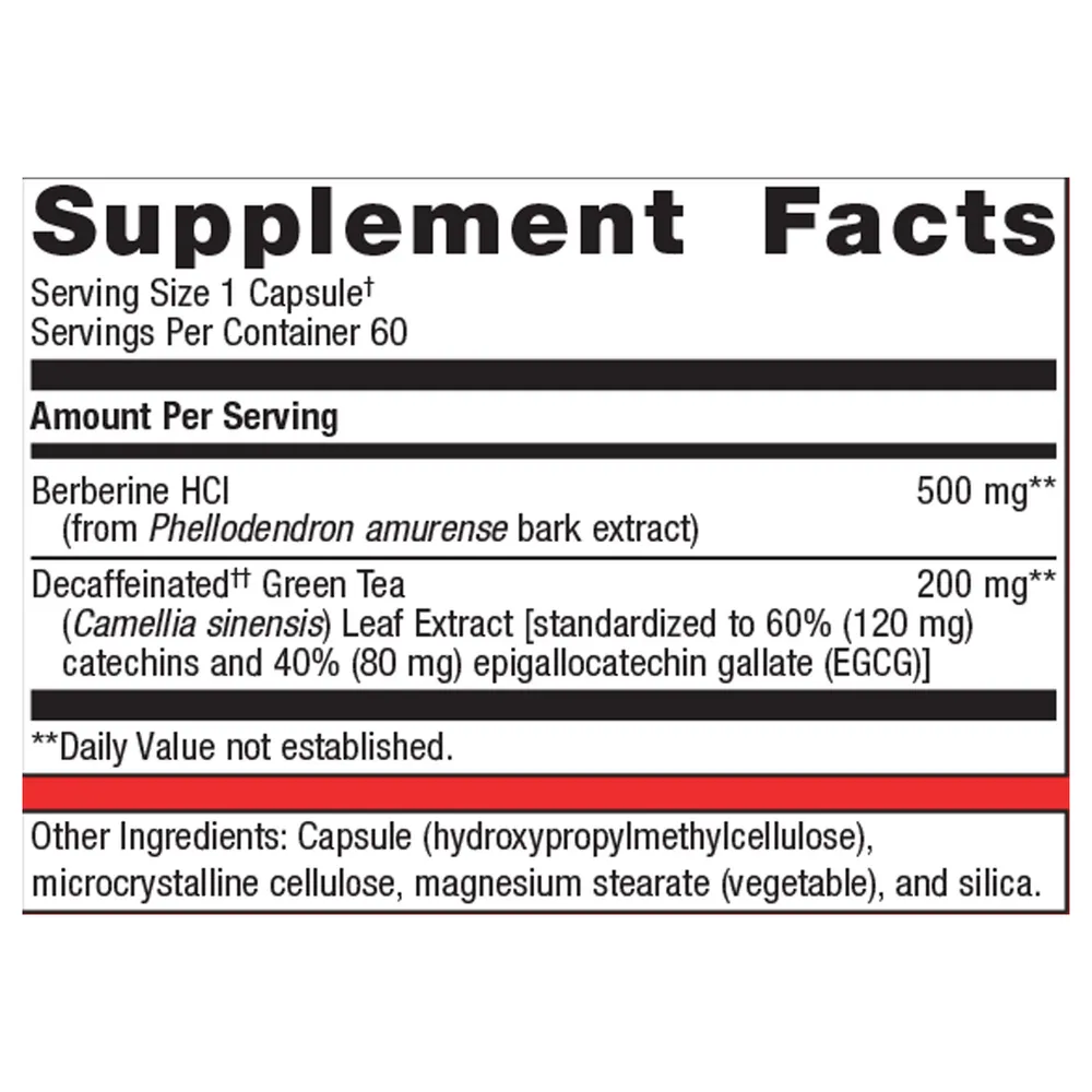 Berberine GT 60 capsules by Metagenics