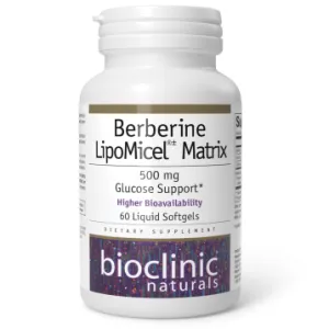 Berberine LipoMicel Matrix 60 softgels by Bioclinic Naturals