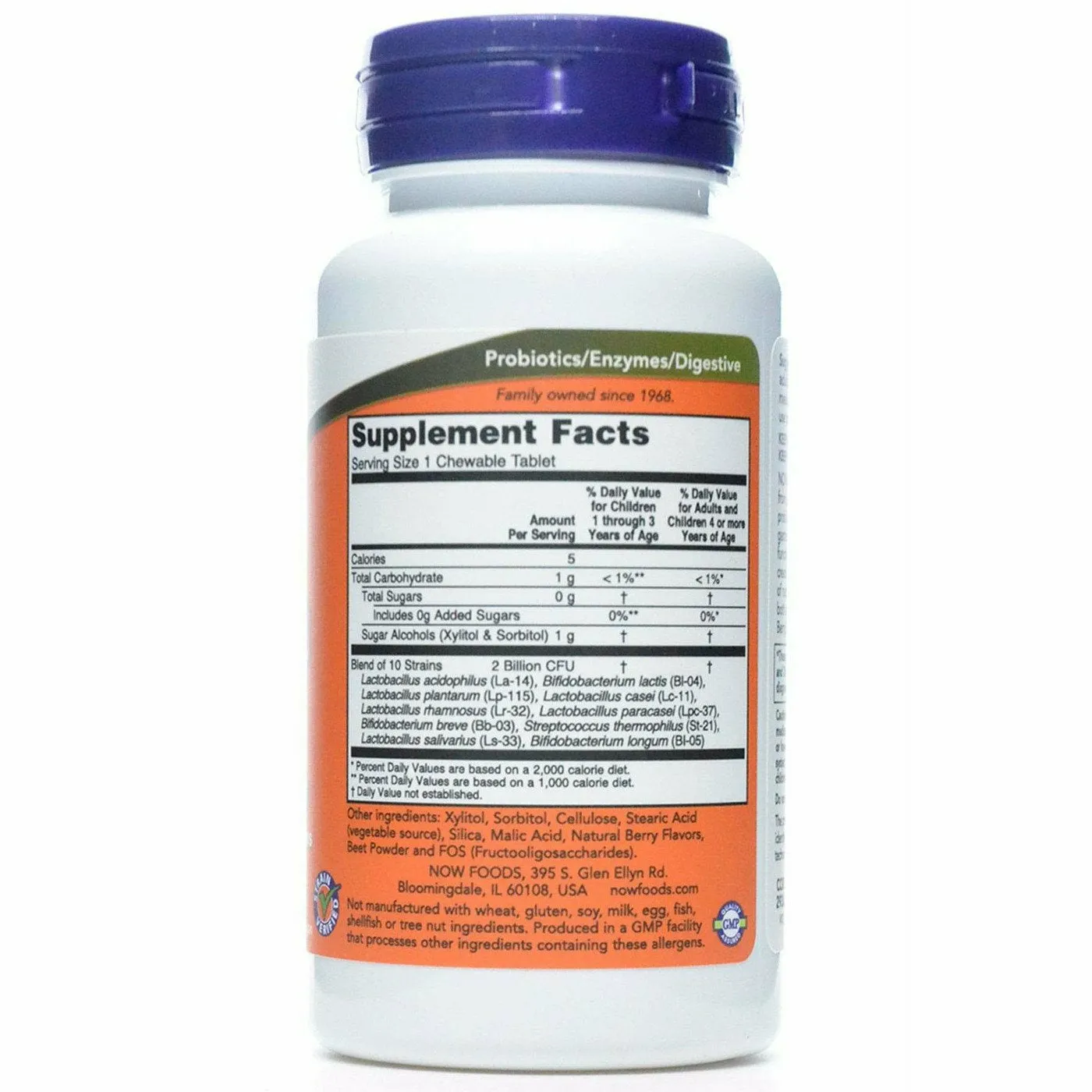 BerryDophilus 60 chews by NOW
