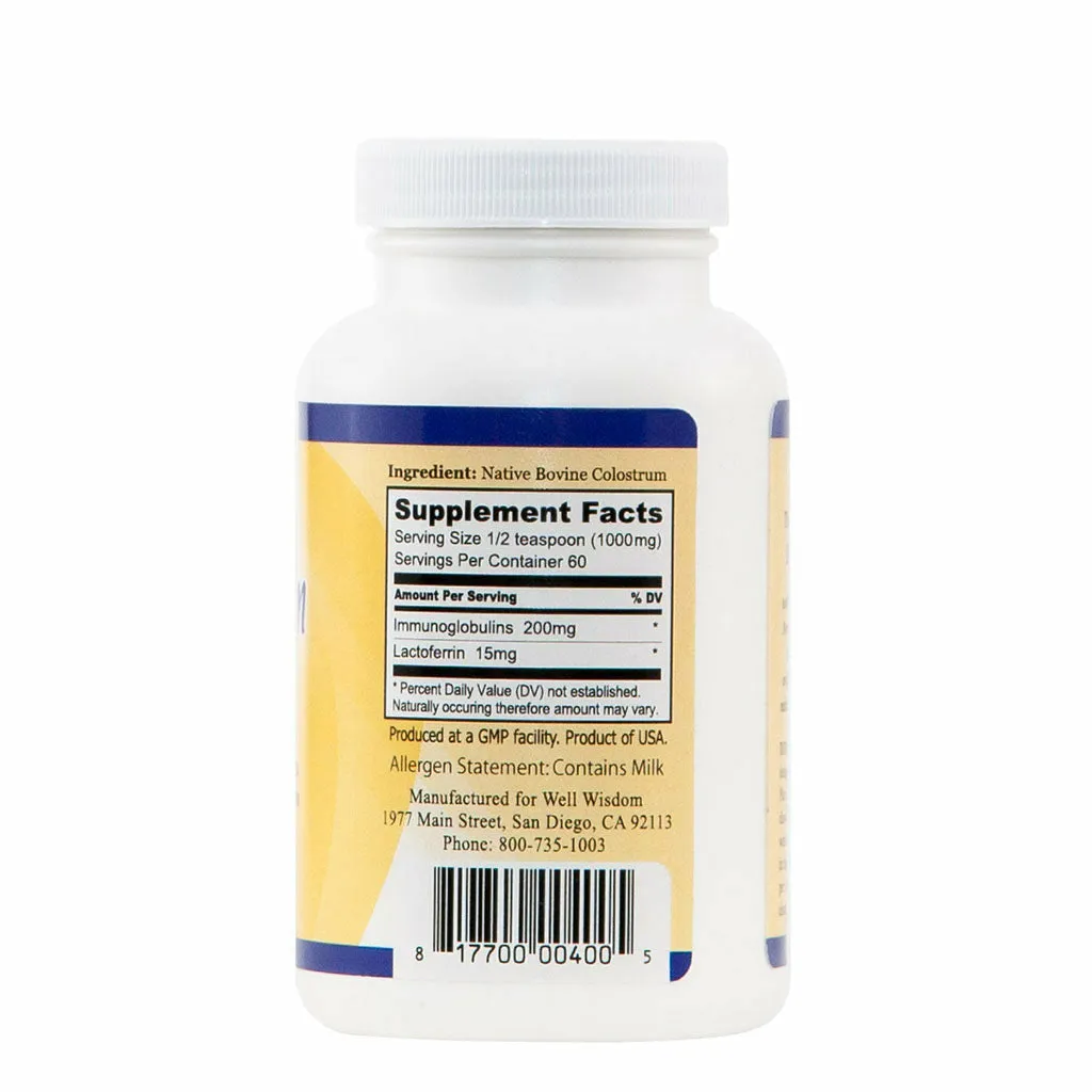 Bioactive Colostrum 60 g by Well Wisdom