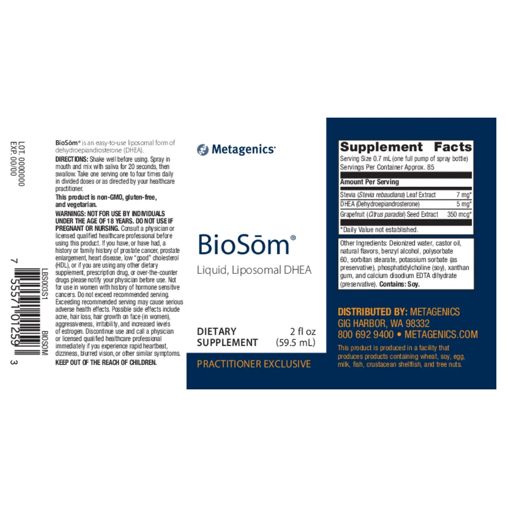 BioSom Liquid 2 oz by Metagenics
