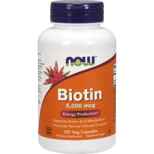Biotin 5.000 mcg 120 vcaps by NOW