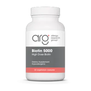 Biotin 5000 mcg 60 caps by Allergy Research Group