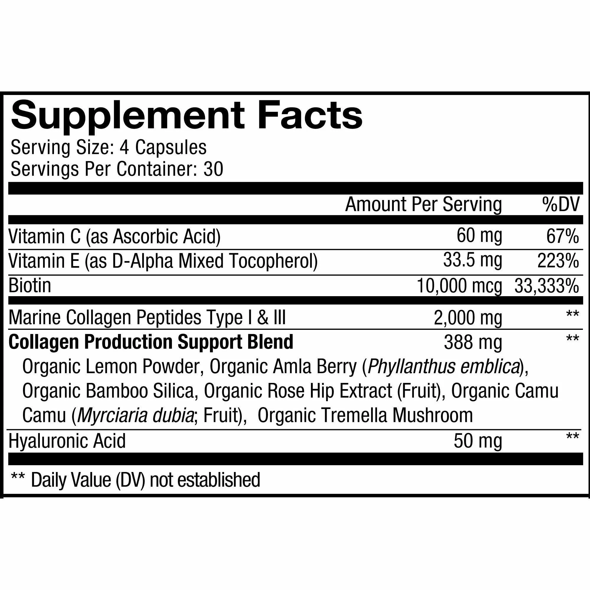 Biotin Marine Collagen 120 caps by CodeAge