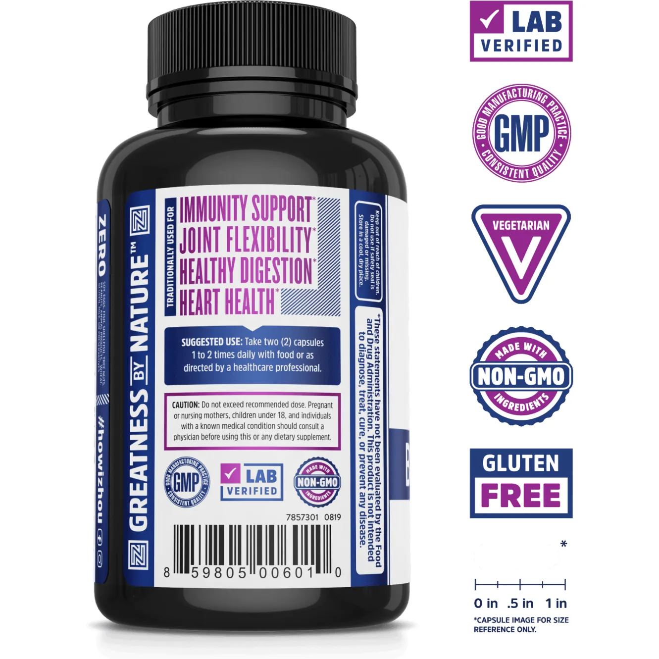 Black Seed Oil 1300mg 60 vegcaps By ZHOU Nutrition
