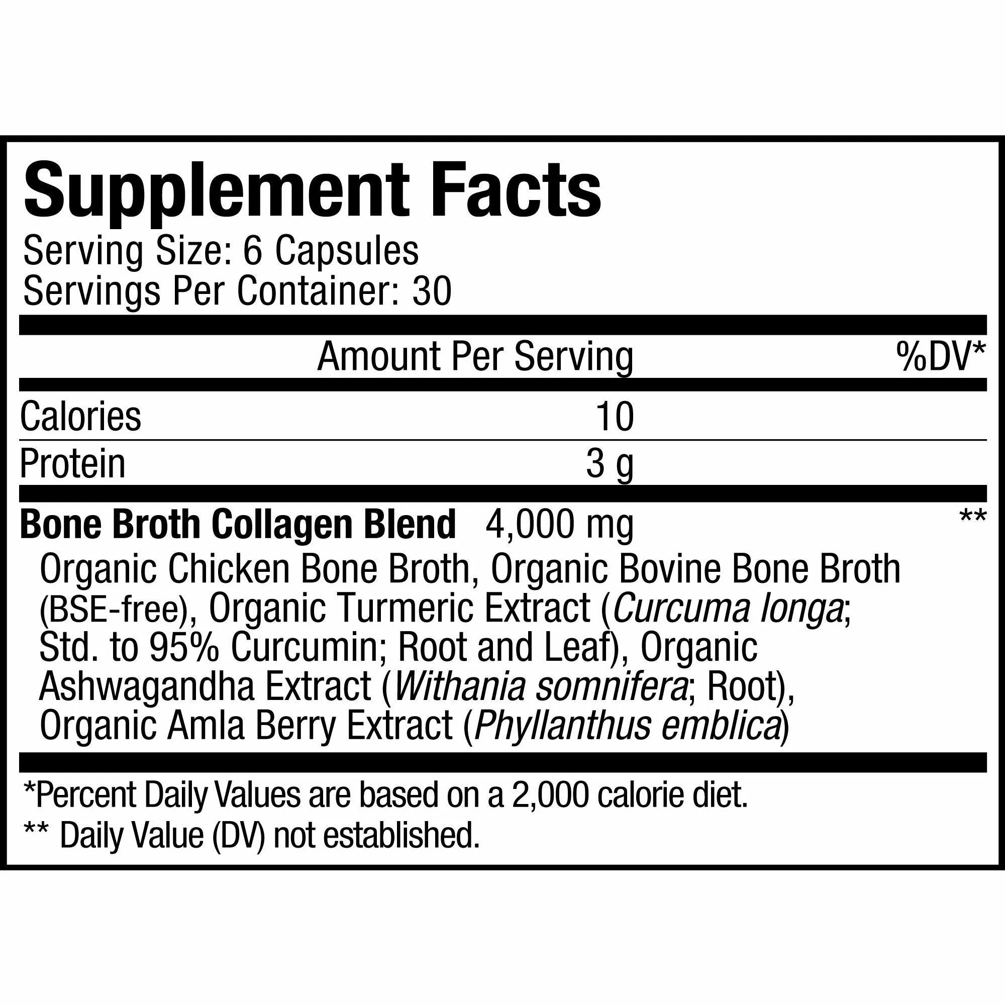 Bone Broth Collagen 180 caps by CodeAge