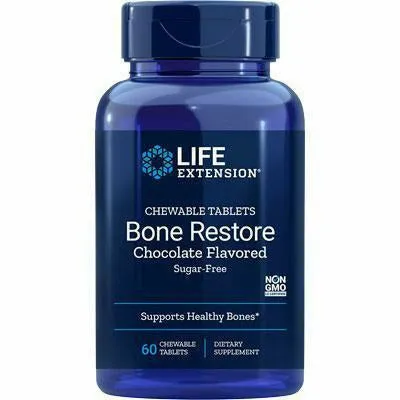 Bone Restore Choc SF 60 chewtabs by Life Extension
