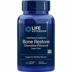 Bone Restore Choc SF 60 chewtabs by Life Extension