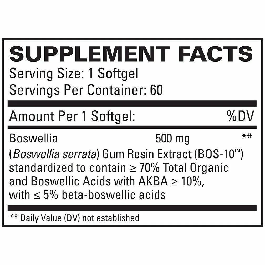 BosPro (Boswellia) 500 mg 60 gels by EuroMedica