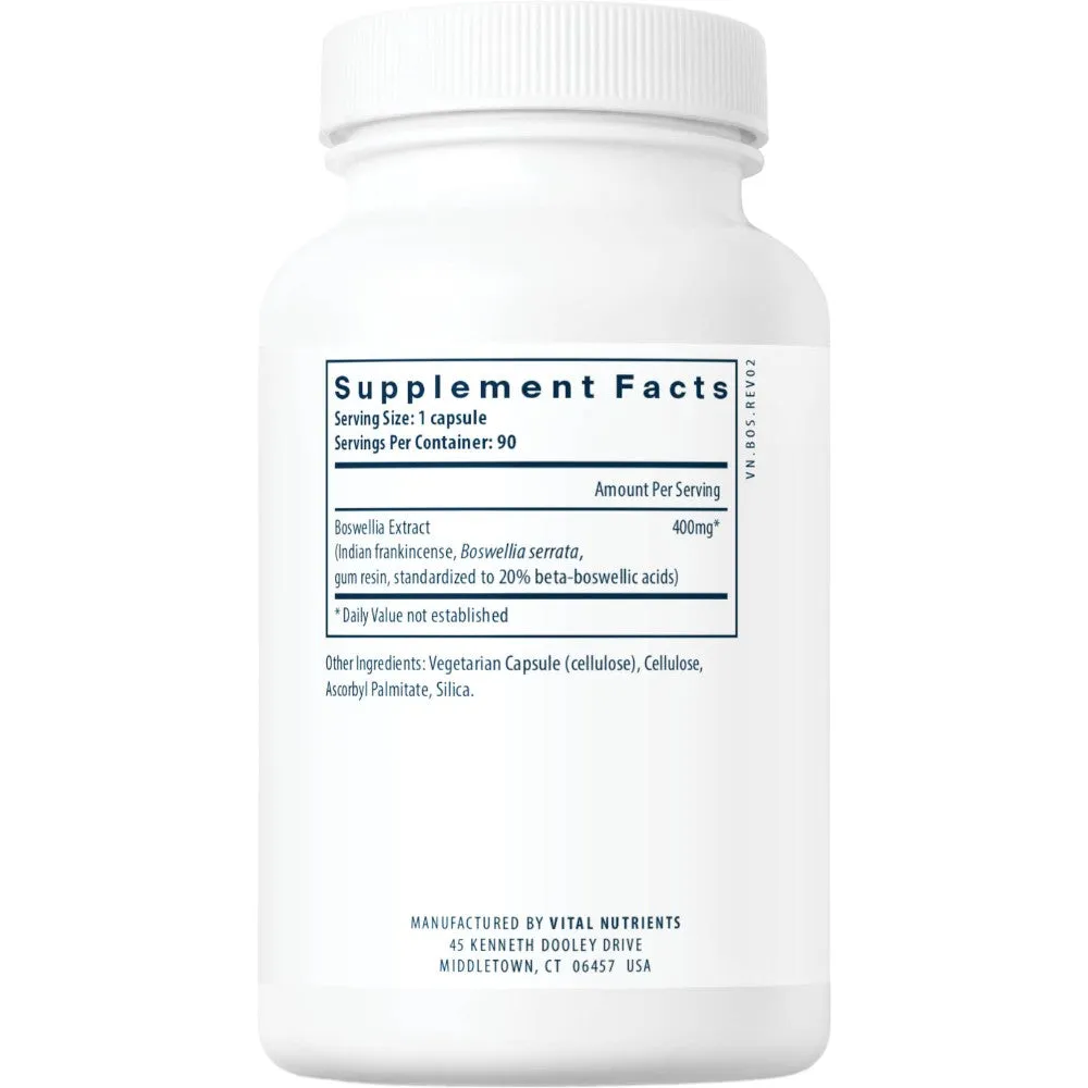 Boswellia Extract 400 mg 90 vcaps by Vital Nutrients