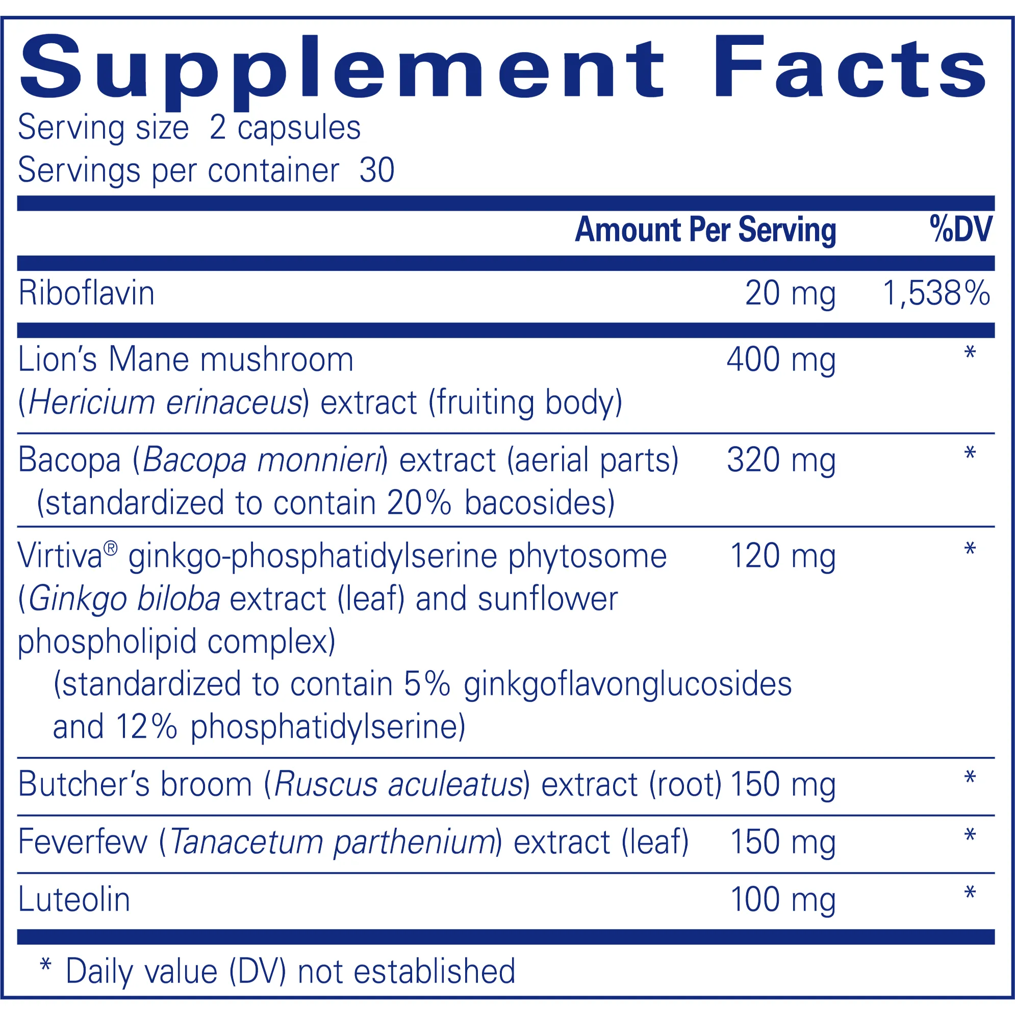 Brain Reset 60 caps by Pure Encapsulations