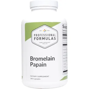 Bromelain Papain 180 caps by Professional Formulas